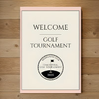 Women's Golf Tournament Welcome Poster