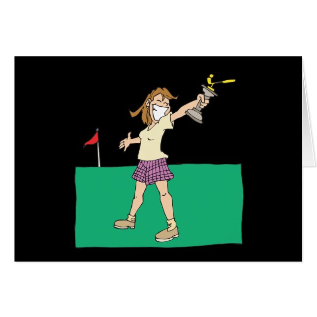 Womens Golf Trophy (Front Horizontal)