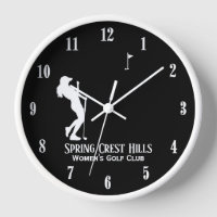 Women's Golf Two Lines Personal Black