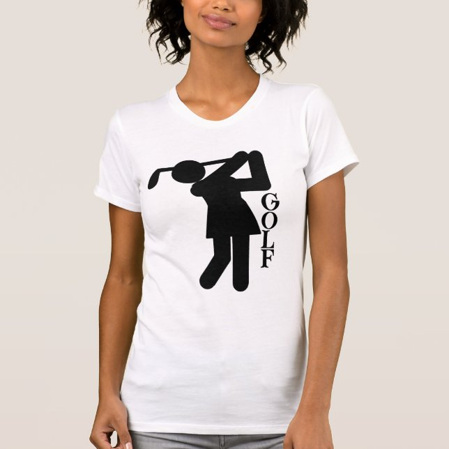 Women's Golfer - Golf Symbol T-Shirt (Front)