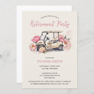 Women's Golfing Retirement Party Invitation