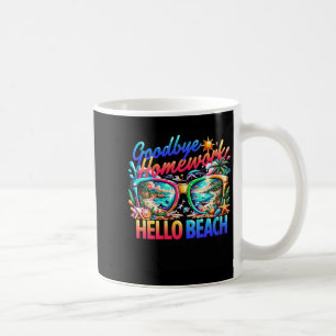 Womens Goodbye Homework Hello Beach 2026 Summer Coffee Mug