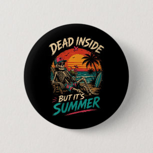 Womens Government Agencyd Inside But Summer Beach 6 Cm Round Badge