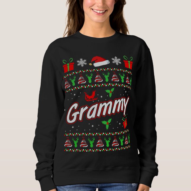 Womens Grammy Christmas T-shirt gift idea Sweatshirt (Front)