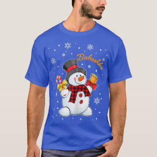 Womens Grandma Babushka Snowman Candy Cane Christm T-Shirt