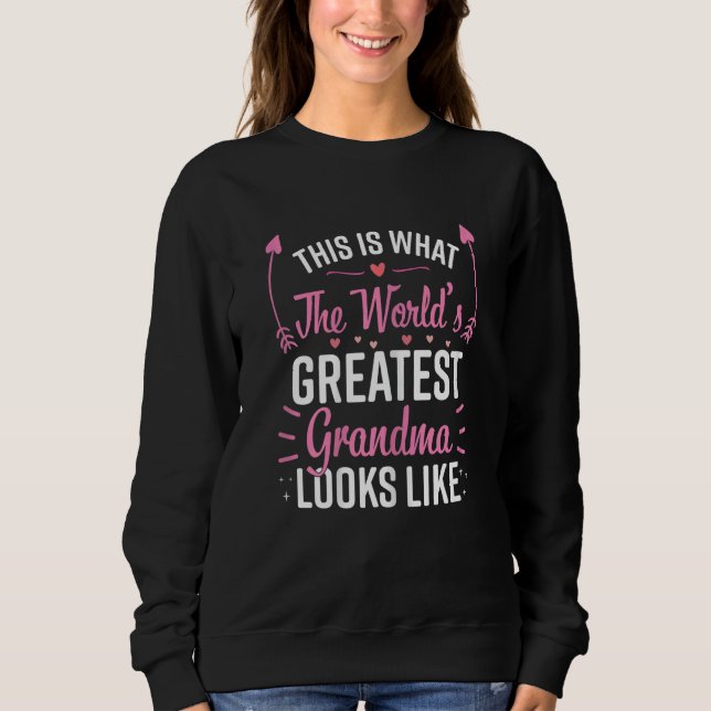 Womens  Grandma Best Grandmother Sweatshirt (Front)