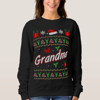 Womens Grandma Christmas T-shirt gift idea Sweatshirt