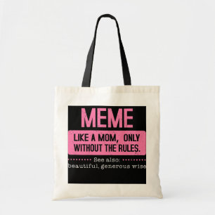 Womens Grandma Meme Funny Definition Grandmother Tote Bag
