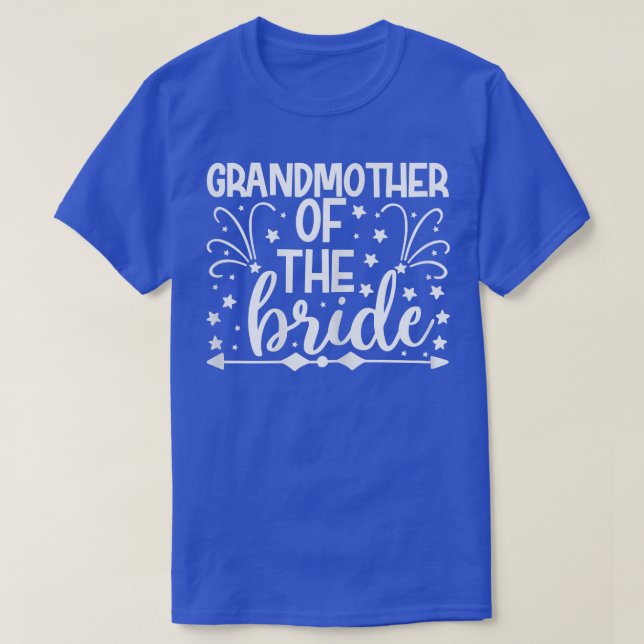 Womens Grandma Of The Bride Arrow Wedding or Bache T-Shirt (Design Front)