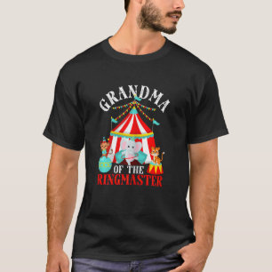 Womens Grandma Of The Ringmaster Kids Carnival Par T-Shirt