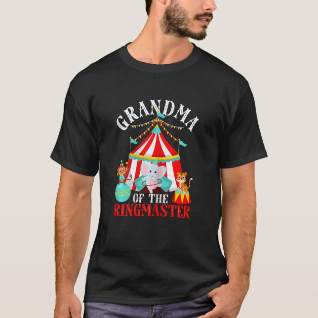 Womens Grandma Of The Ringmaster Kids Carnival Par T-Shirt (Front)