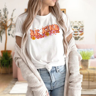 Women's Graphic Tees, Be Kind Shirt, Flower T-Shirt