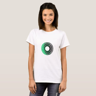 Women's green-black torpam T-Shirt
