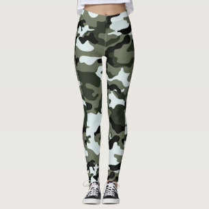 Women's Green Multi Camouflage Women's Leggings