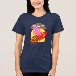 Women's Grey Stylish Boho Tri-Blend Shirt