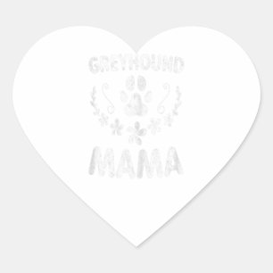 Womens Greyhound Mama Shirt Italian Greyhound Mum Heart Sticker
