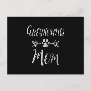 Womens Greyhound Mum Shirt Italian Greyhound Mum Announcement Postcard
