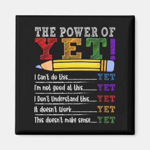 Womens Growth Mindset Teacher Motivational Sitive  Magnet