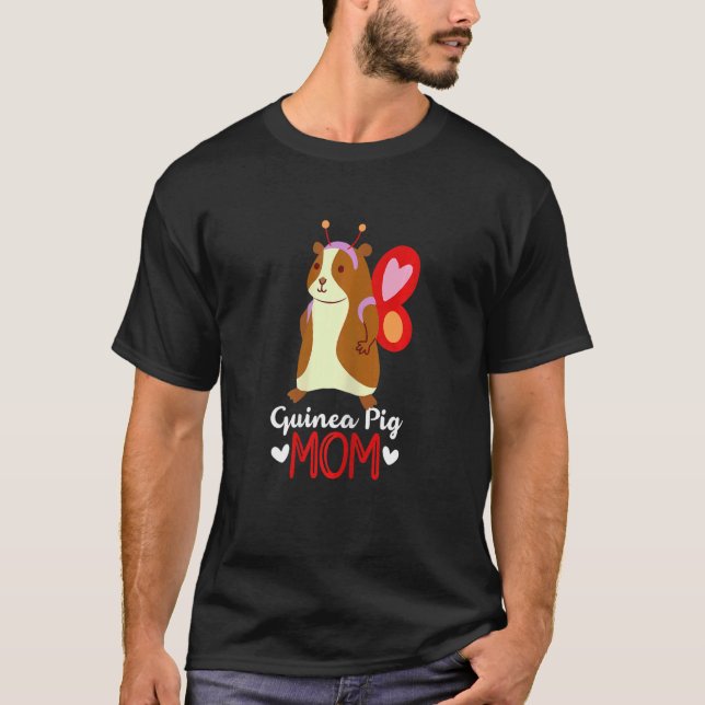 Womens Guinea Pig Mum Graphic Guinea Pig Owner Pet T-Shirt (Front)