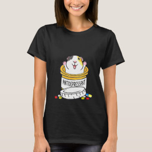 Womens Guinea Pigs Anti Depressant With Guinea Pig T-Shirt