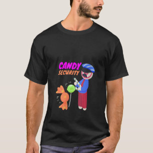 Womens Gummy Candy I Candy Security I Candy Cane C T-Shirt