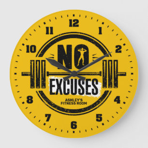 Women's Gym Fitness Room Personalized Wall Clock