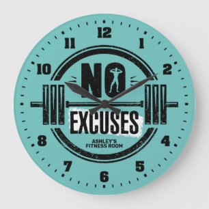 Women's Gym Fitness Room Personalized Wall Clock