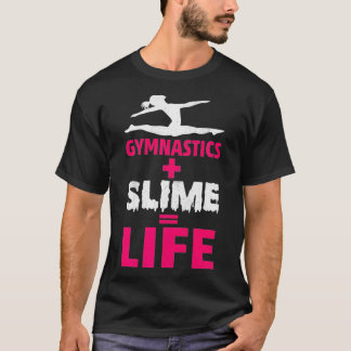 Womens Gymnastics and Slime is Life Premium  T-Shirt