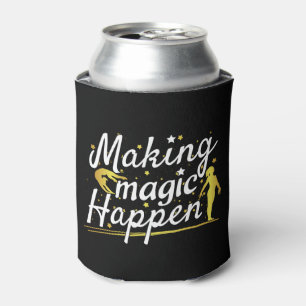 Women's Gymnastics Making Magic Happen Quote Can Cooler