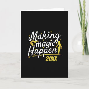 Women's Gymnastics Making Magic Happen Quote Card