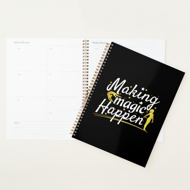Women's Gymnastics Making Magic Happen Quote Planner (Display)