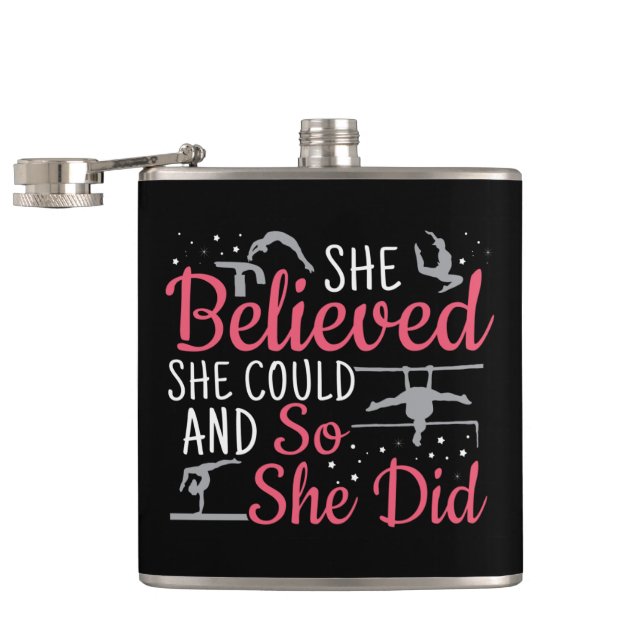 Women's Gymnastics - She Believed She Could Hip Flask (Opened)