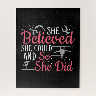 Women's Gymnastics - She Believed She Could Jigsaw Puzzle