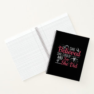 Women's Gymnastics - She Believed She Could Notebook