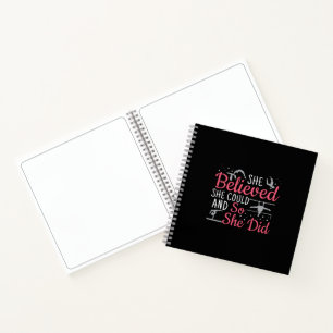 Women's Gymnastics - She Believed She Could Notebook