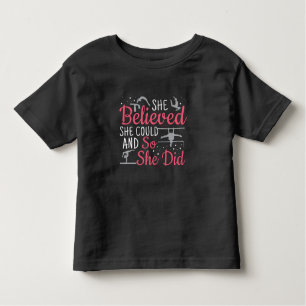 Women's Gymnastics - She Believed She Could Toddler T-Shirt