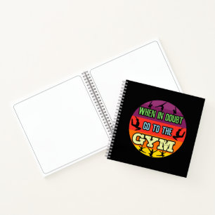 Women's Gymnastics When in Doubt Go to the Gym Notebook