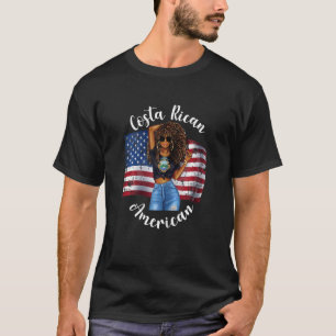Womens Half Costa Rican Half American Sassy Costa T-Shirt