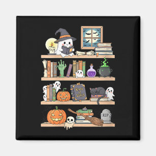 Women's halloween books ghost magnet