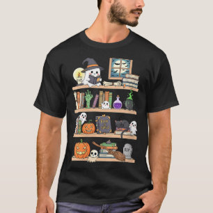 Women's halloween books ghost T-Shirt