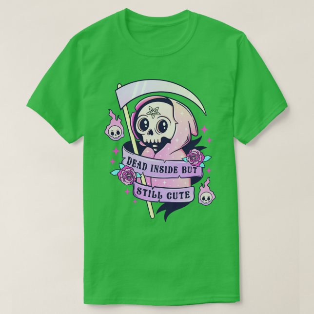 Womens Halloween Dead Inside TShirt (Design Front)