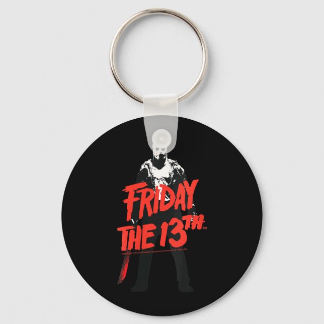 Womens Halloween Design Horror Classic Key Ring (Front)
