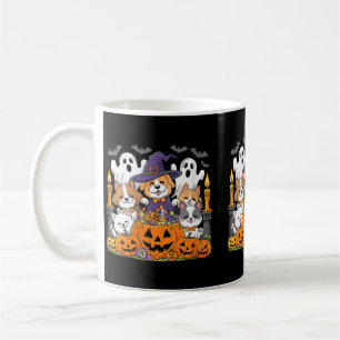 Womens Halloween Dog Ghost Halloween Dog Funny For Coffee Mug