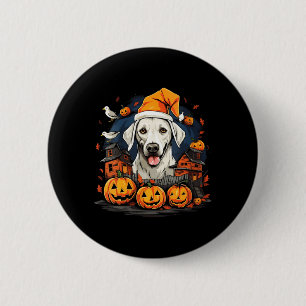 Womens Halloween Dog V-Neck T-Shirt1 6 Cm Round Badge
