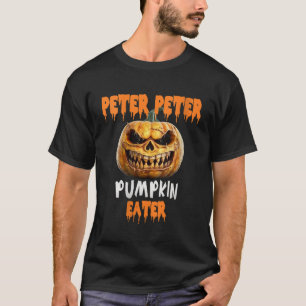 Womens Halloween Funny Peter Pumpkin Eater VNeck 2 T-Shirt