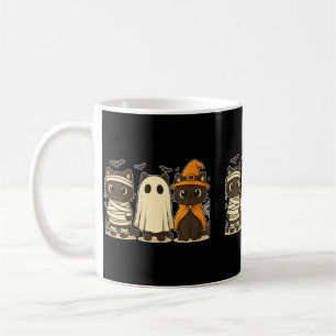 Womens Halloween Funny Pumpkin Halloween Black Cat Coffee Mug