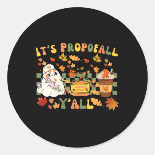 Womens Halloween Icu Nurse Its Propofall Yall Crna Classic Round Sticker