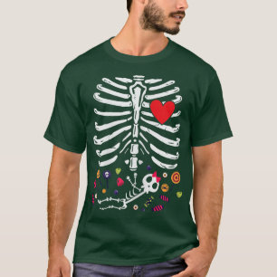 Womens Halloween Pregnancy Zombaby Inside T-Shirt