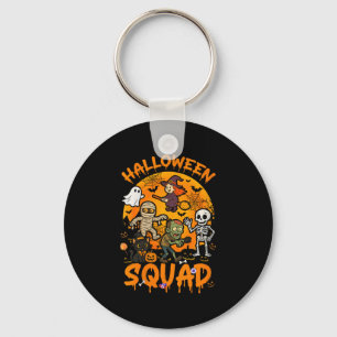 Womens Halloween Squad Horror Group Witch Mummy Zo Key Ring