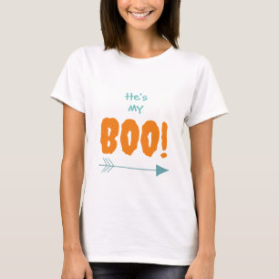 Women's Halloween T-Shirts - He's My Boo!
